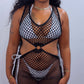 Too Hot Netted Cut Out Dress