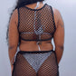 Too Hot Netted Cut Out Dress