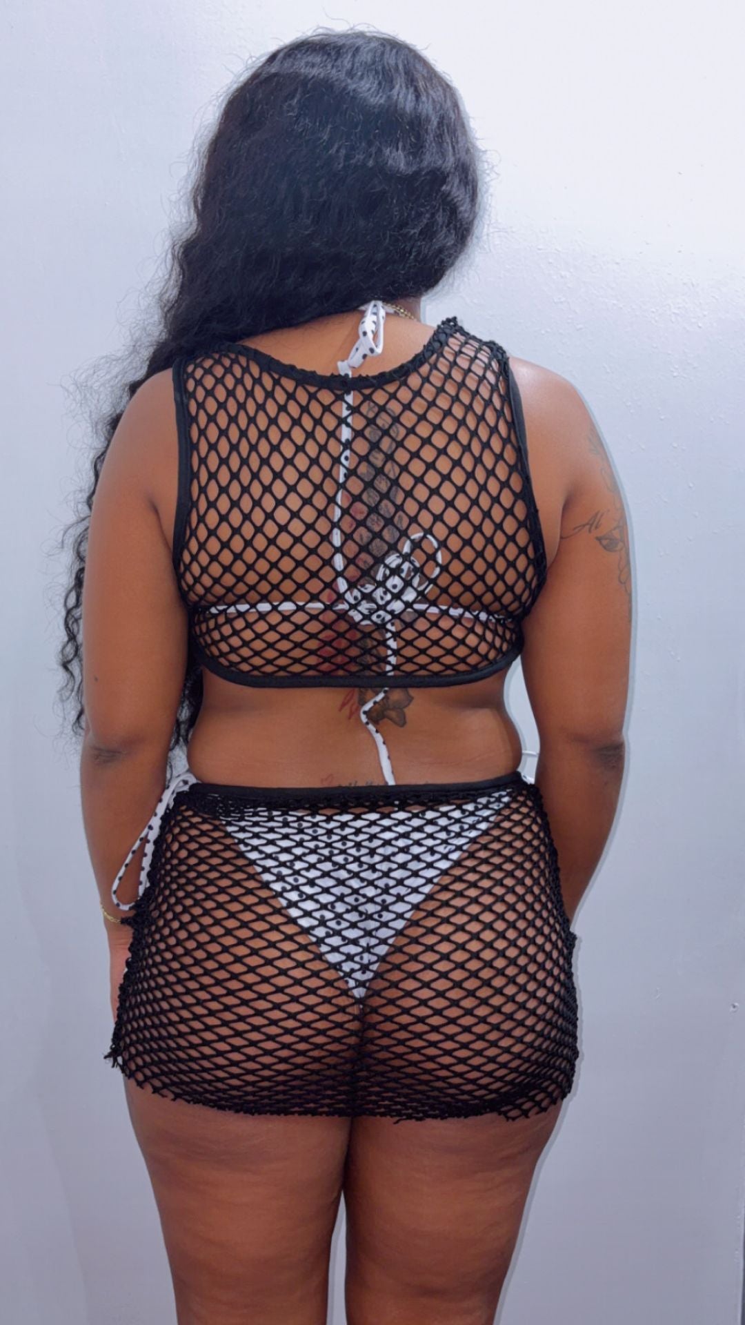Too Hot Netted Cut Out Dress