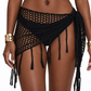 Crochet Tassel Cover Up (Black)