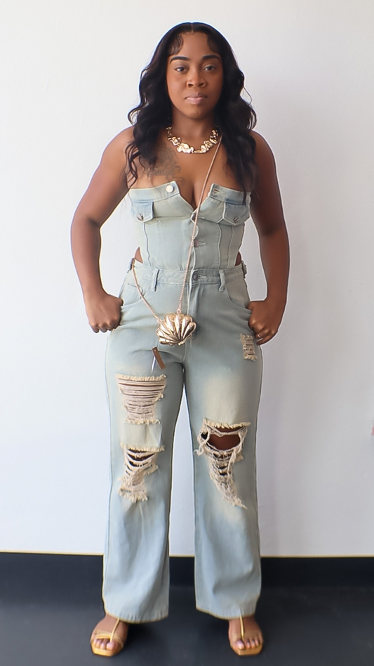 Kira Denim Jumpsuit