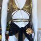Reina Blk/Gold Swim