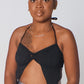 Kristy Split Halter (Black )