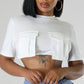 Rhea Double Pocket Crop Top