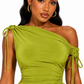 Sage Green Scrunched Top